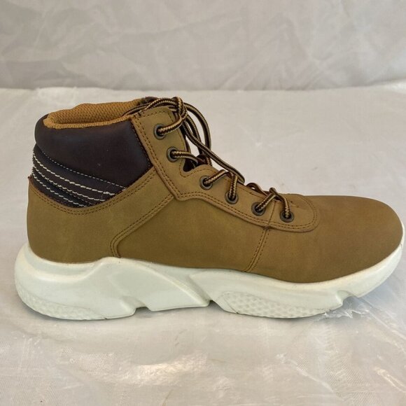 Air Underground Titan‎ Hiker Boots Women’s  9.5M Brown Faux Leather Gorpcore - Picture 6 of 12